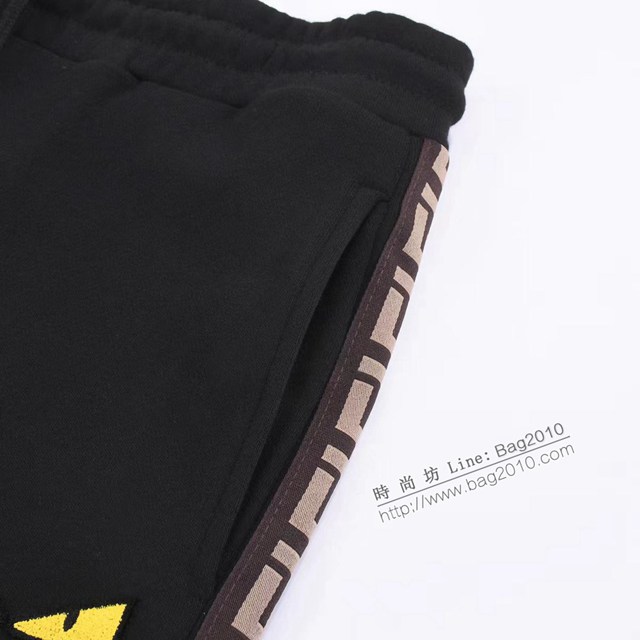 Fendi專門店芬迪2023FW新款刺繡織帶衛褲 男女同款 tzy3071
